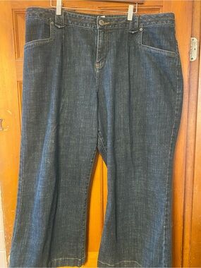 Venezia Dark Blue Wide Leg Jeans Petite length